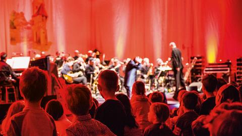 Kinder auf dem Pipi Langstrumpf Konzert 