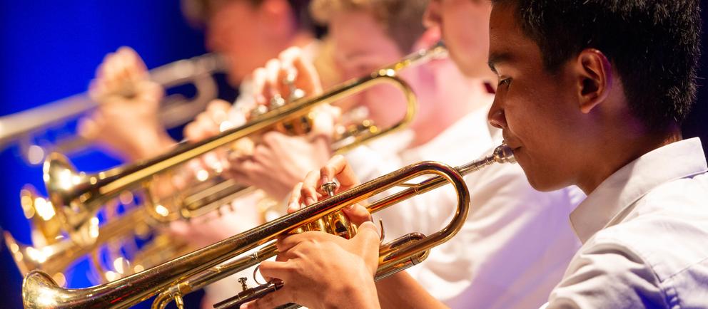 Musiker beim Landeswettbewerb Jugend jazzt Hessen