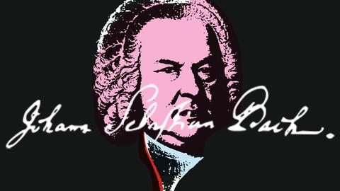 Grafik von Johann Sebastian Bach