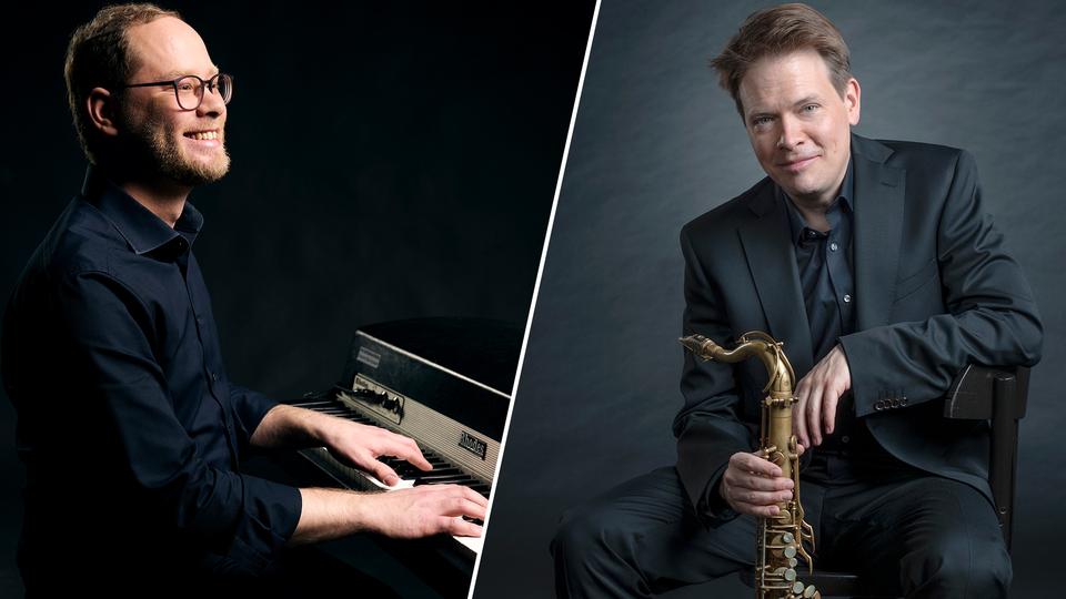 Pianist Sebastian Scobel und Saxophonist Denis Gäbel