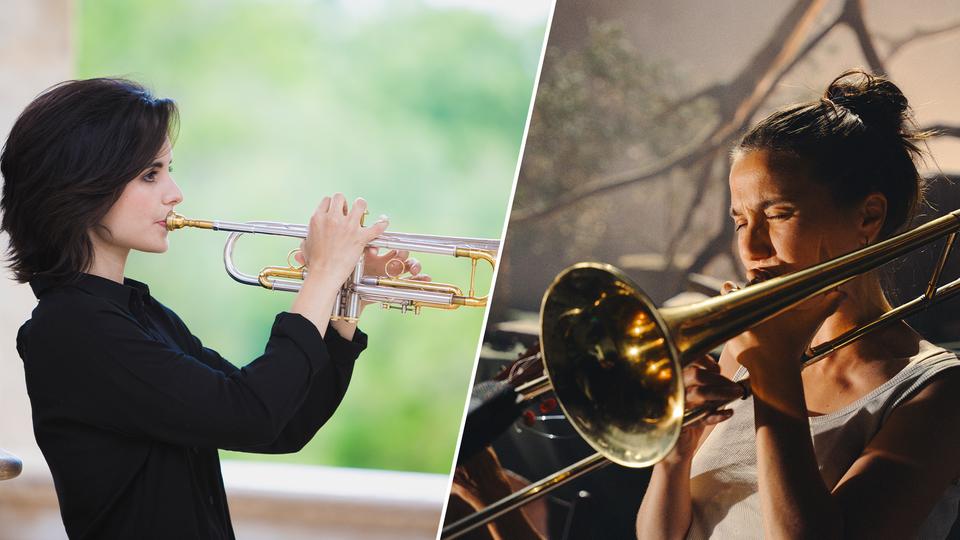 Andrea Motis spielt Trompete, Rita Payés spielt Posaune